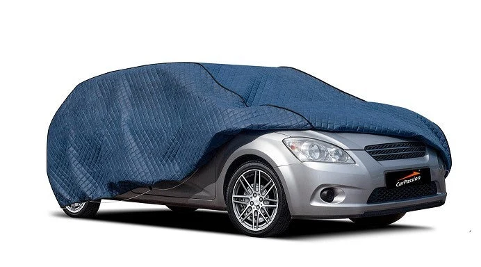 Pillow Autohoes - Beschermhoes - Waterdicht - Vorstbestendig - Maat M - 3 laags - Blauw - 380 Cm