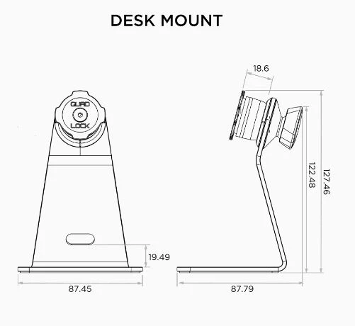 QUAD LOCK desk mount