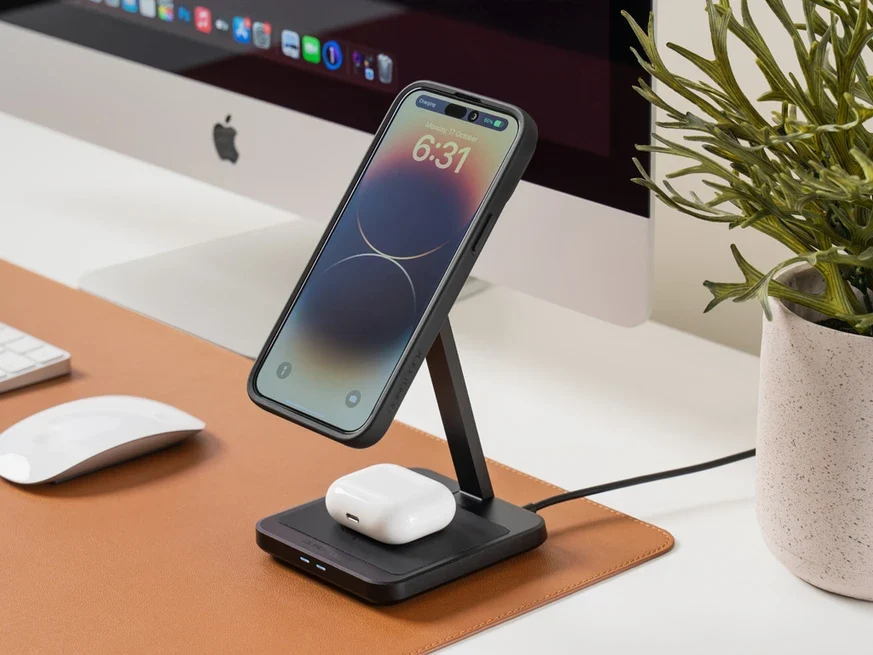 QUAD LOCK mag dual desk top wireless charger