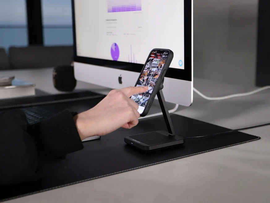 QUAD LOCK mag dual desk top wireless charger