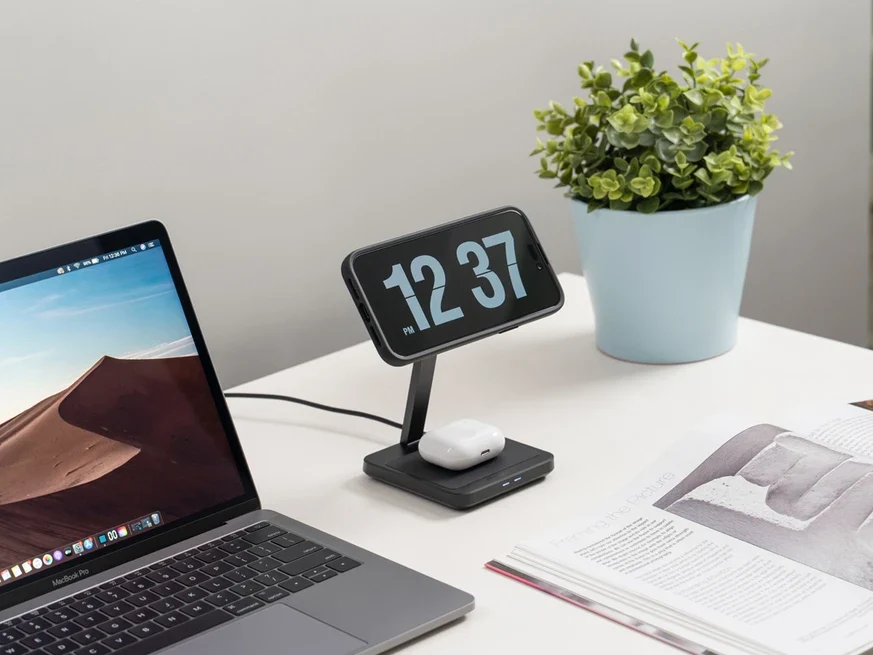 QUAD LOCK mag dual desk top wireless charger