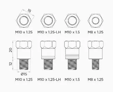 QUAD LOCK mirror stem mount adaptor kit