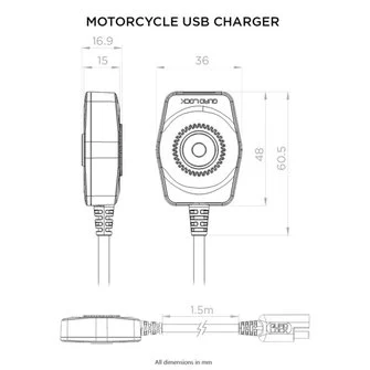 QUAD LOCK motorcycle usb charger
