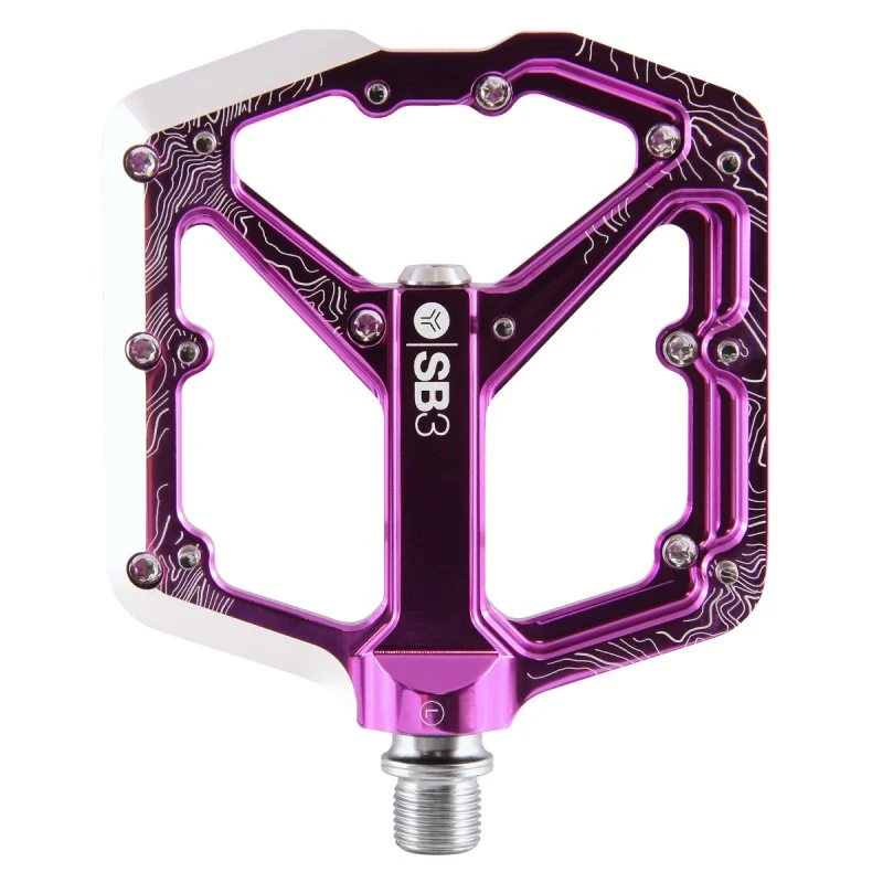 SB3 SPECTRUM platte pedalen paars