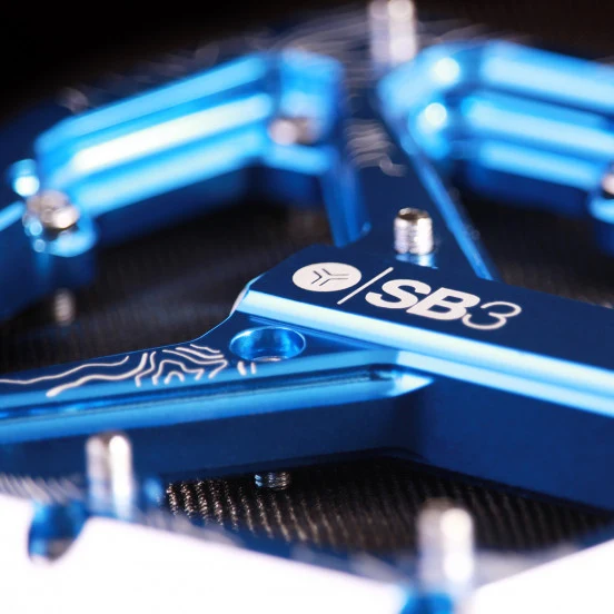 SB3 SPECTRUM vlakke pedalen Blauw