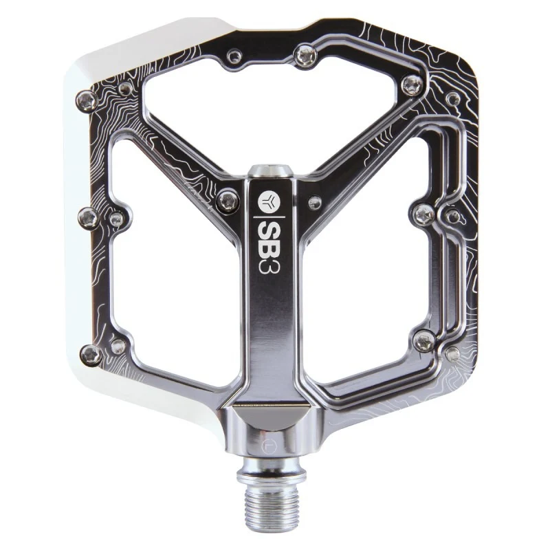 SB3 SPECTRUM zilveren platte pedalen