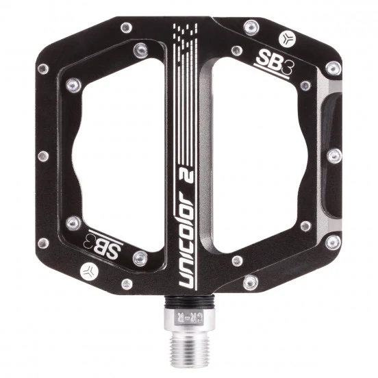 SB3 UNICOLOR 2 platte pedalen Zwart