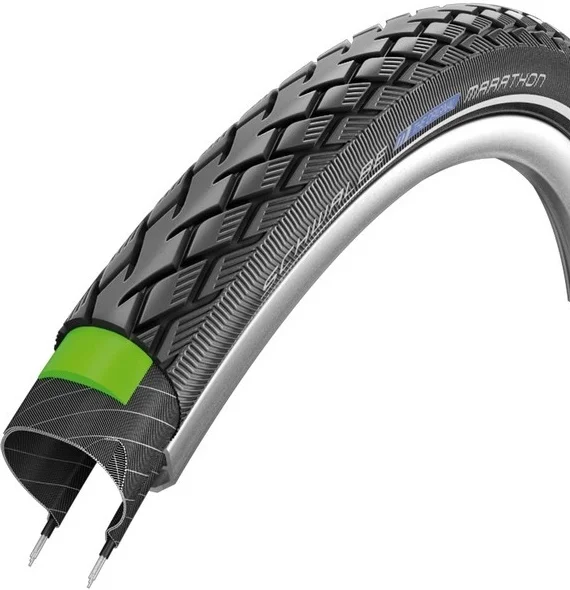 Buitenband Schwalbe Marathon GreenGuard 28x1.75" / 47-622 mm - zwart met reflectie