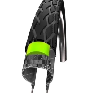 Buitenband Schwalbe Marathon GreenGuard 32-622 - Zwart met Reflectie