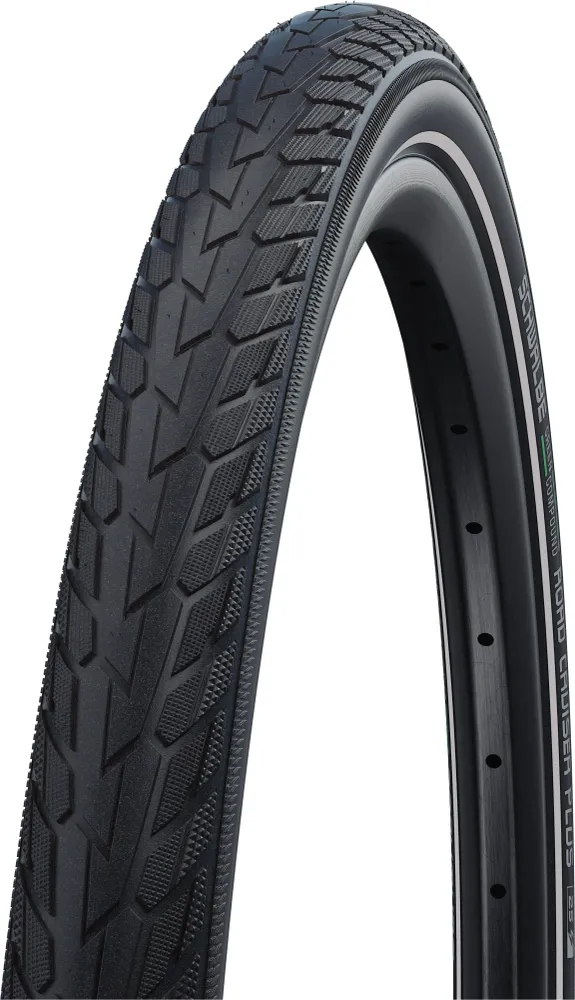 Schwalbe Road Cruiser Plus draadband 28x1.60" Active TwinSkin PunctureGuard E-25 Green zwart