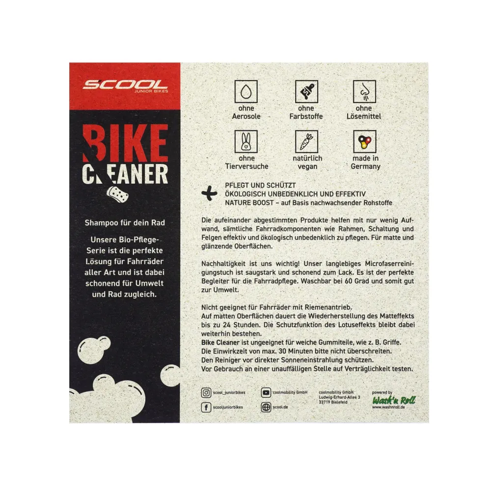 S'COOL Fietsreiniger Set