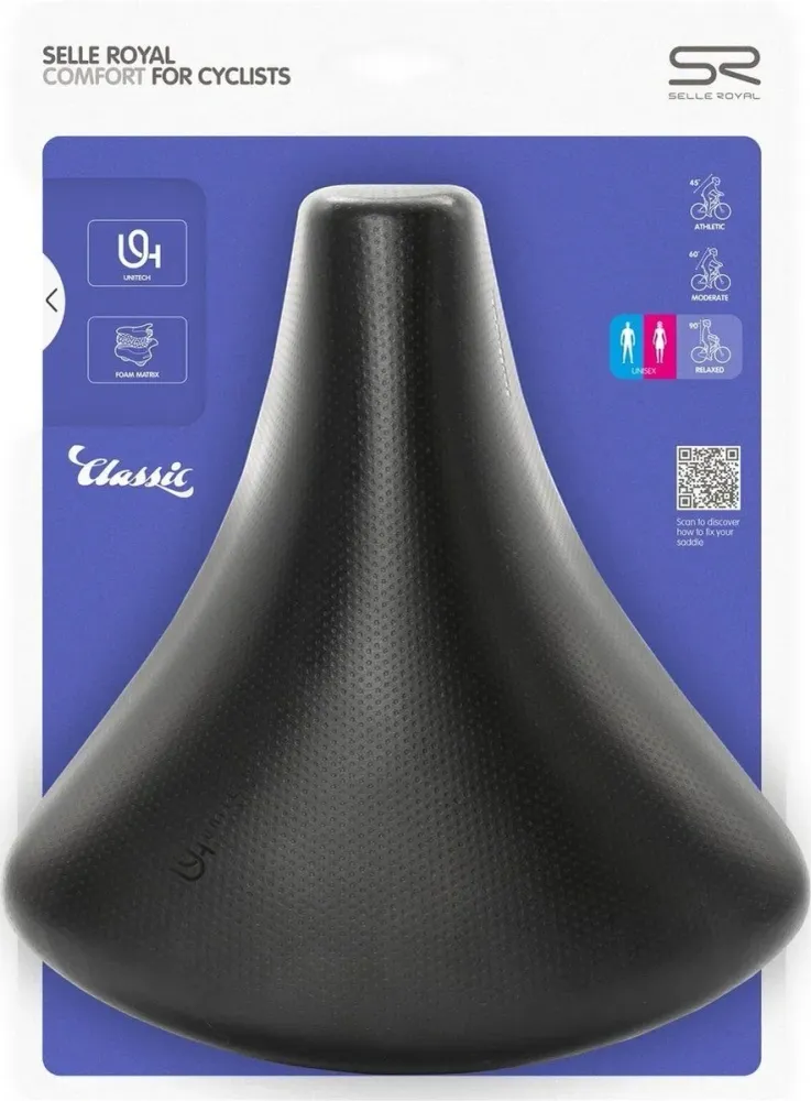 Zadel Selle Royal Holland Unitech - Urban Life - Zwart