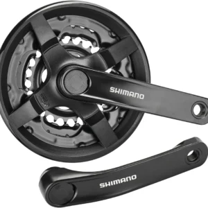 Shimano FC-TY301 crankstel Vierkant 6/7/8-speed 42/34/24 tanden zwart