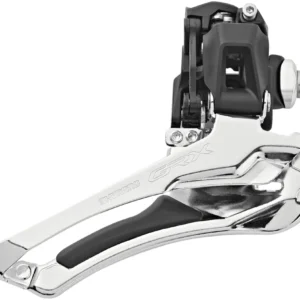 Shimano GRX FD-RX400 Voorderailleur 2x10 aanlas zwart/zilver