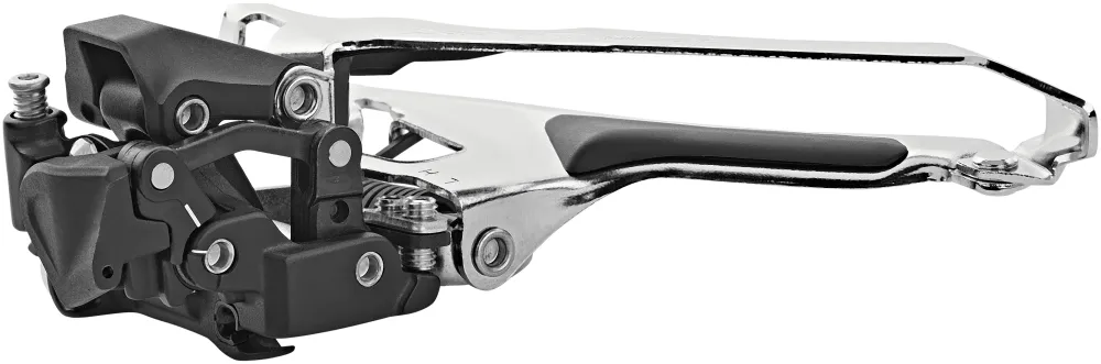Shimano GRX FD-RX400 Voorderailleur 2x10 aanlas zwart/zilver
