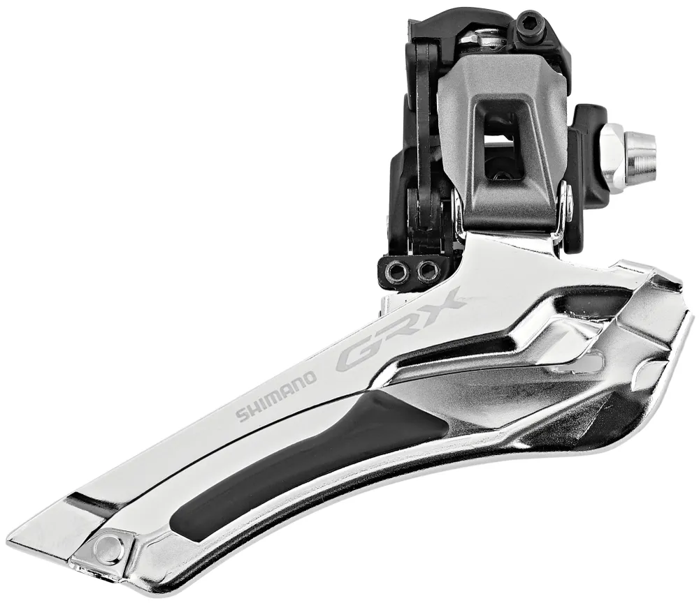 Shimano GRX FD-RX810 Voorderailleur 2x11 Aanlas zwart/zilver