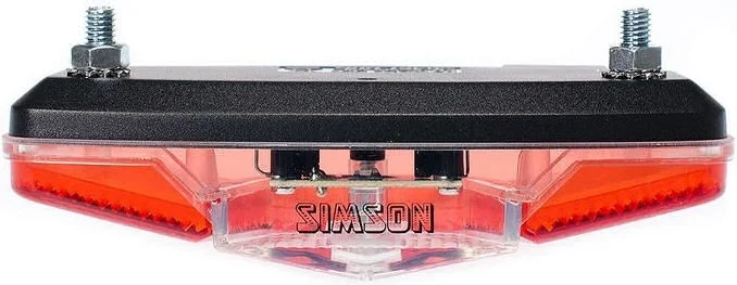 Simson Bagagedrager achterlicht ''Coast'' 1 LED - On/Off (batterij)