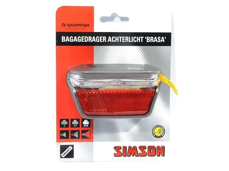 Simson Batterij Bagagedrager Achterlicht Brasa