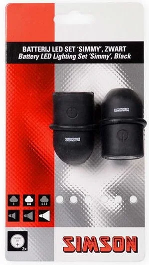 Simson Batterij LED set ''Simmy'' - Zwart
