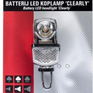 Simson Clearly LED voorvork koplamp op batterijen