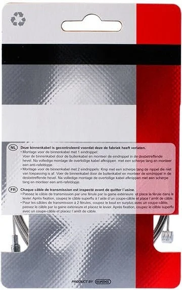 Simson Rem Binnenkabel - 2 nippels - universeel - RVS