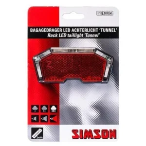 Simson Tunnel LED bagagedrager achterlicht
