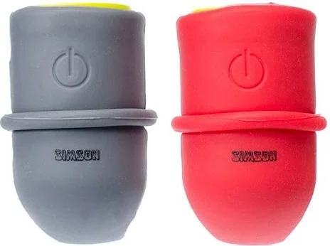 Simson Verlichtingsset LED ''Simmy'' - zwart/rood (batterij)