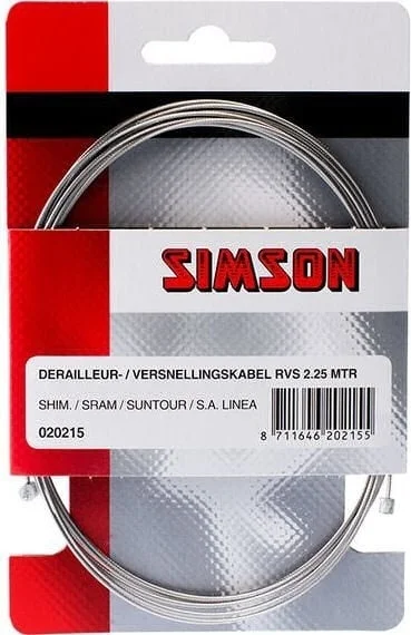 Simson Versnellingbinnenkabel Derailleur - RVS