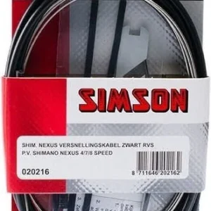Simson Versnellingskabelset Shimano Nexus - zwart