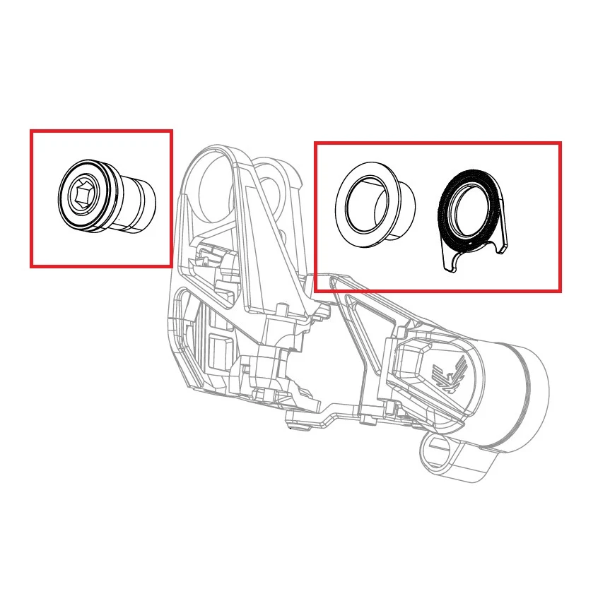 SRAM X0 T-TYPE EAGLE AXS Derailleur montageschroefset
