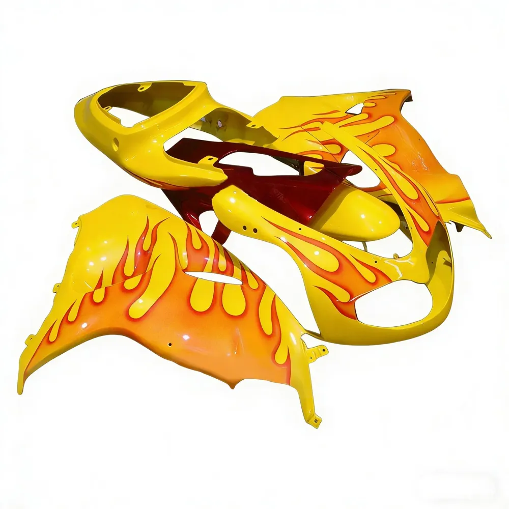 Amotopart 1998-2003 TL1000r Suzuki Yellow & Red Flame Koopkit