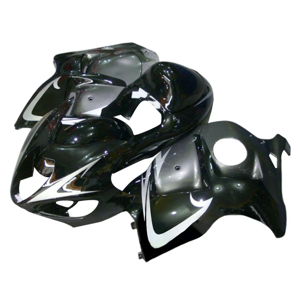 Amotopart 1999-2007 GSX1300R Hayabusa Suzuki Gray & Black Fairing Kit