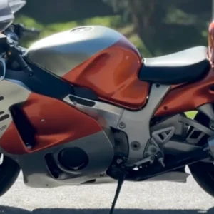 Amotopart 1999-2007 GSX1300R Hayabusa Suzuki oranje & zilveren kuipset
