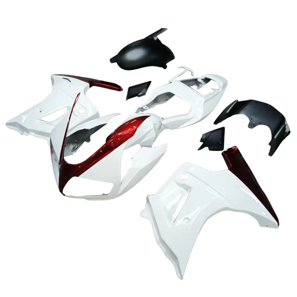 Amotopart 2003-2013 SV650 Suzuki Gloss White & Dark Red Fairing Kit