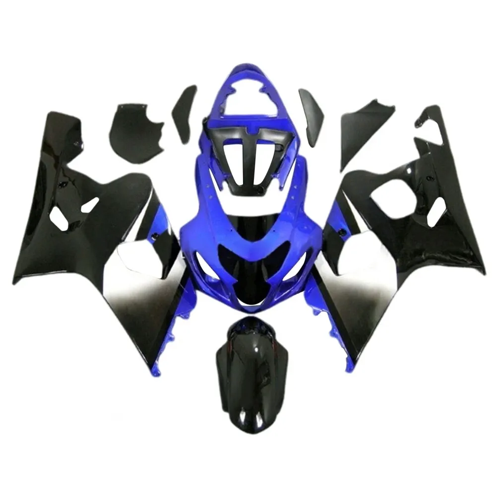 Amotopart 2004-2005 K4 GSXR 600/750 Suzuki Blue & Black Style2 Fairing Kit