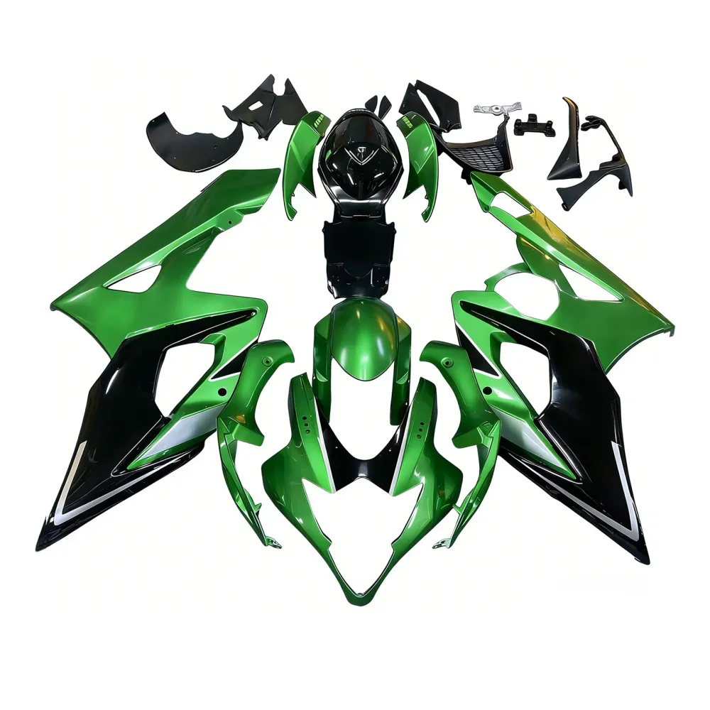 Amotopart 2005-2006 K5 GSXR1000 Suzuki Green & Black Fairing Kit