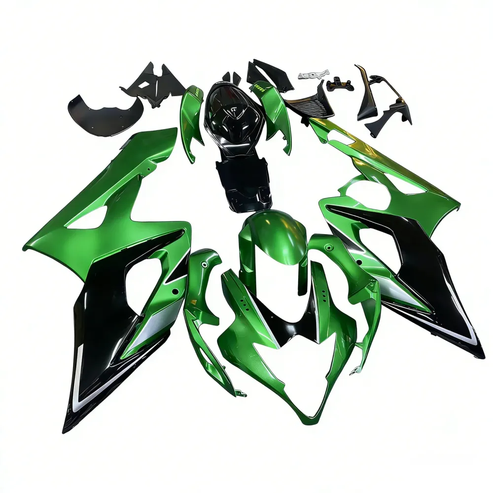 Amotopart 2005-2006 K5 GSXR1000 Suzuki Green & Black Fairing Kit