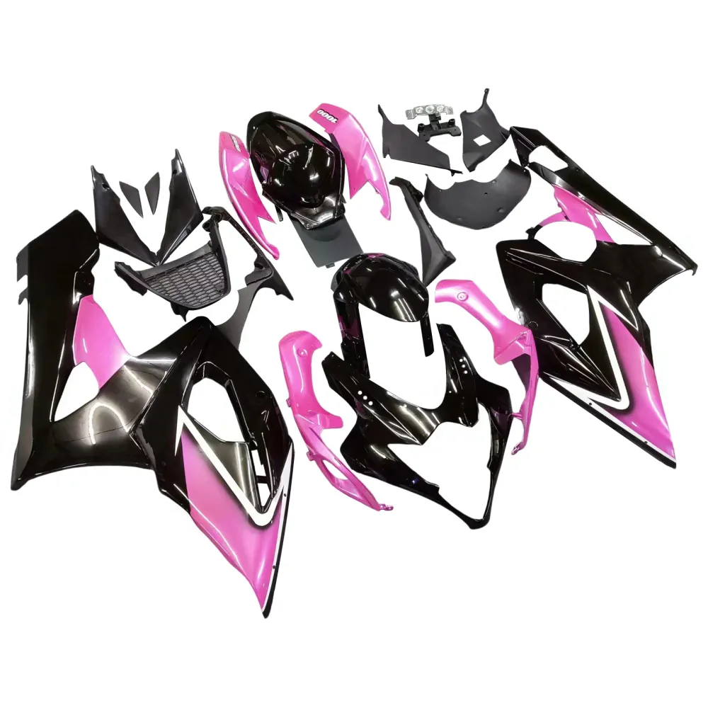 Amotopart 2005-2006 Suzuki GSXR1000 Fairing Black & Pink Kit