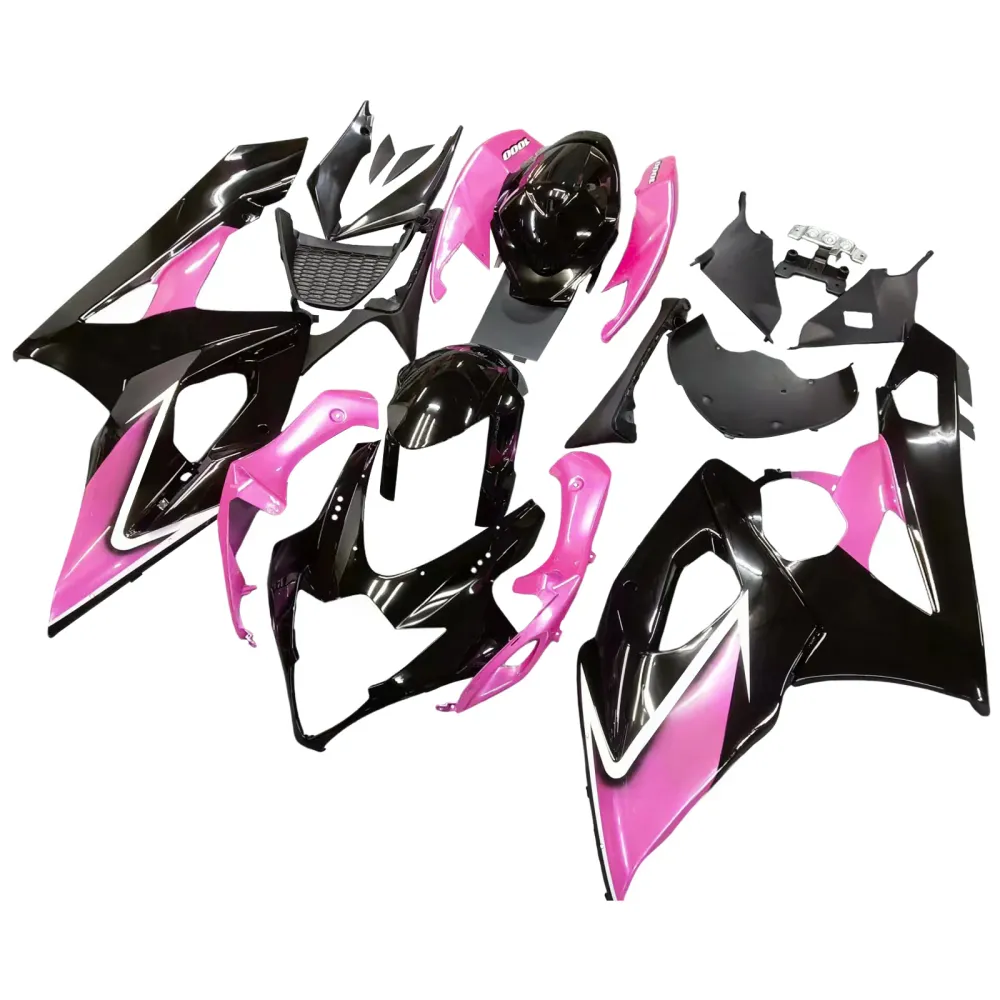 Amotopart 2005-2006 Suzuki GSXR1000 Fairing Black & Pink Kit