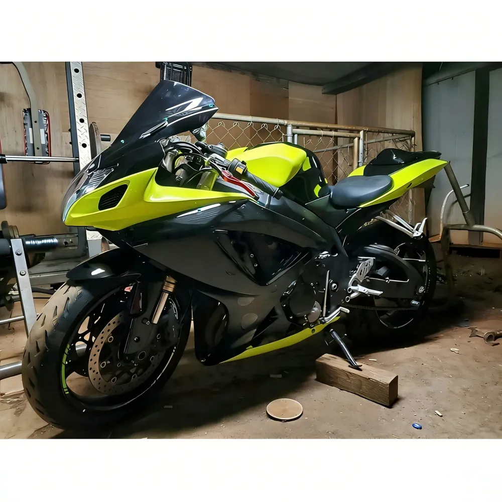 Amotopart 2006-2007 Suzuki GSXR 600/750 Glanzende zwarte en geel kuipkit