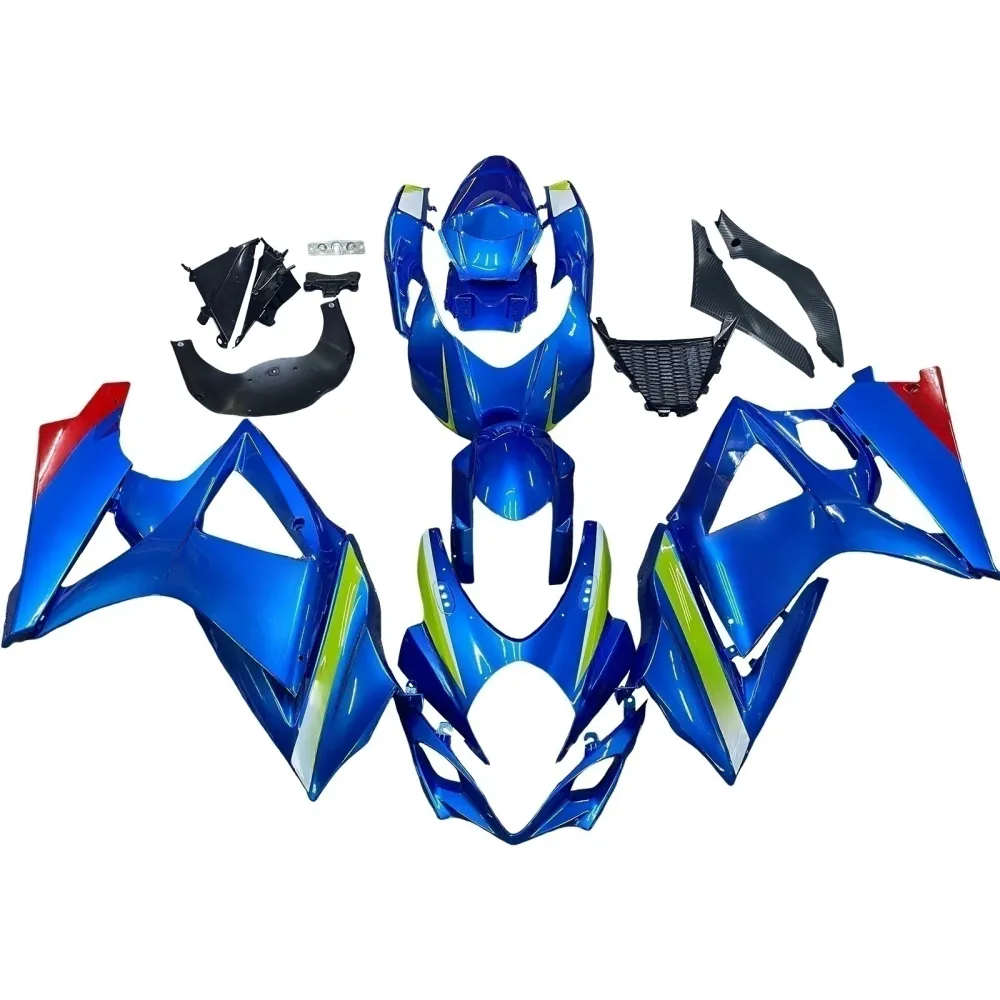 Amotopart 2007-2008 K7 GSXR1000 Suzuki Blue & Green Fairing Kit