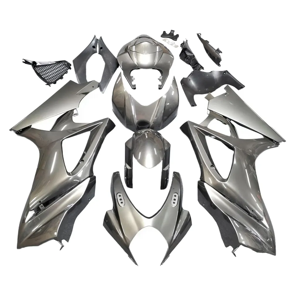 Amotopart 2007-2008 Suzuki GSXR1000 Fairing Gray Ebony Kit