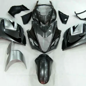 Amotopart 2008-2020 Suzuki Hayabusa GSX1300R Gray & Silver Fairing Kit