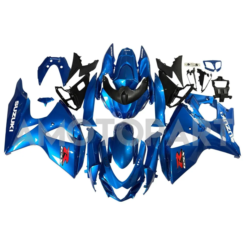 Amotopart 2009-2016 Suzuki GSXR1000 Fairing Glossy Blue Kit