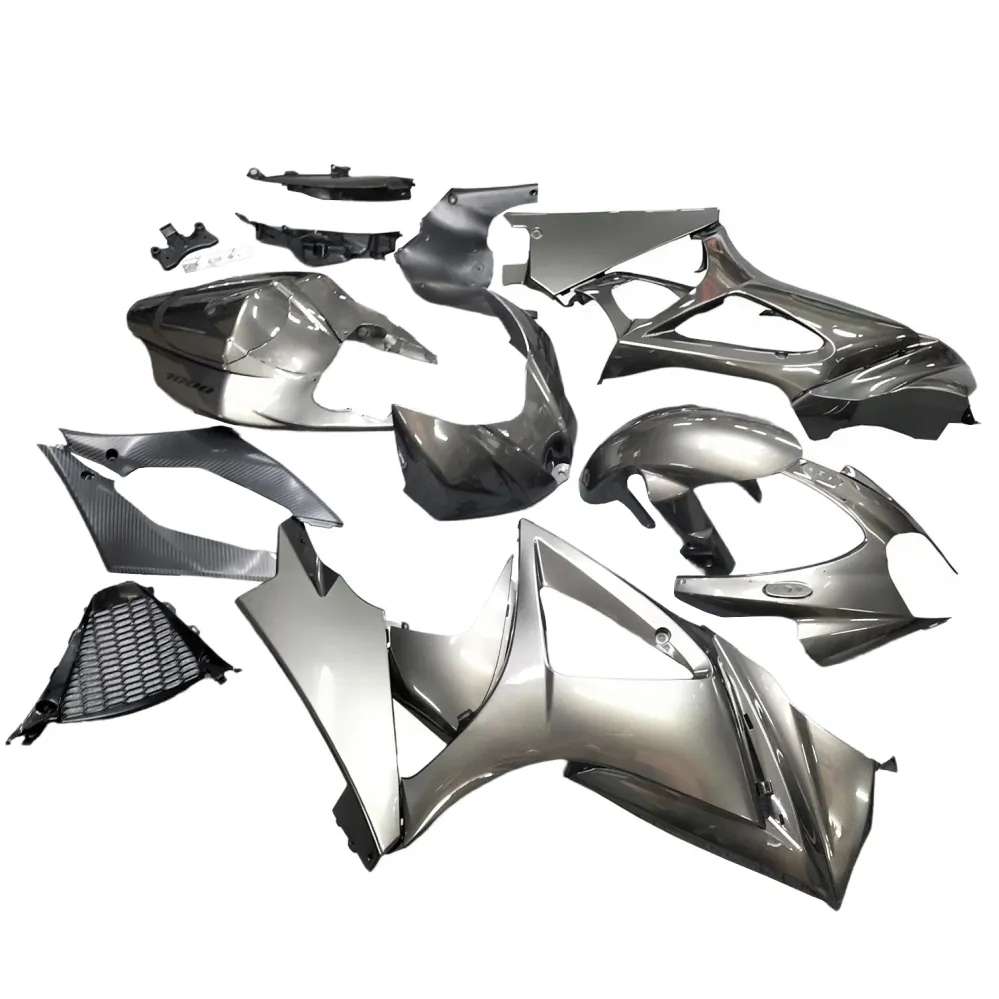 Amotopart 2009-2016 Suzuki GSXR1000 Fairing Mat Black & White Kit