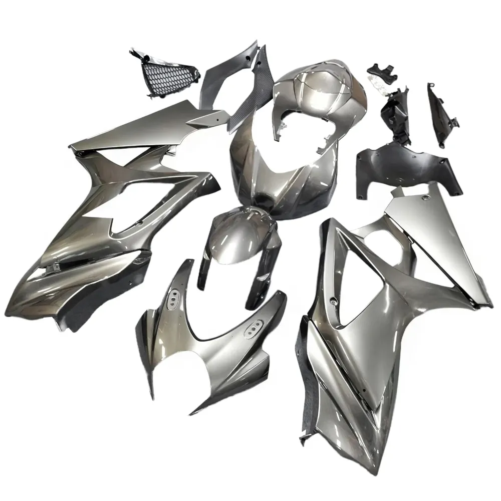 Amotopart 2009-2016 Suzuki GSXR1000 Fairing Mat Black & White Kit