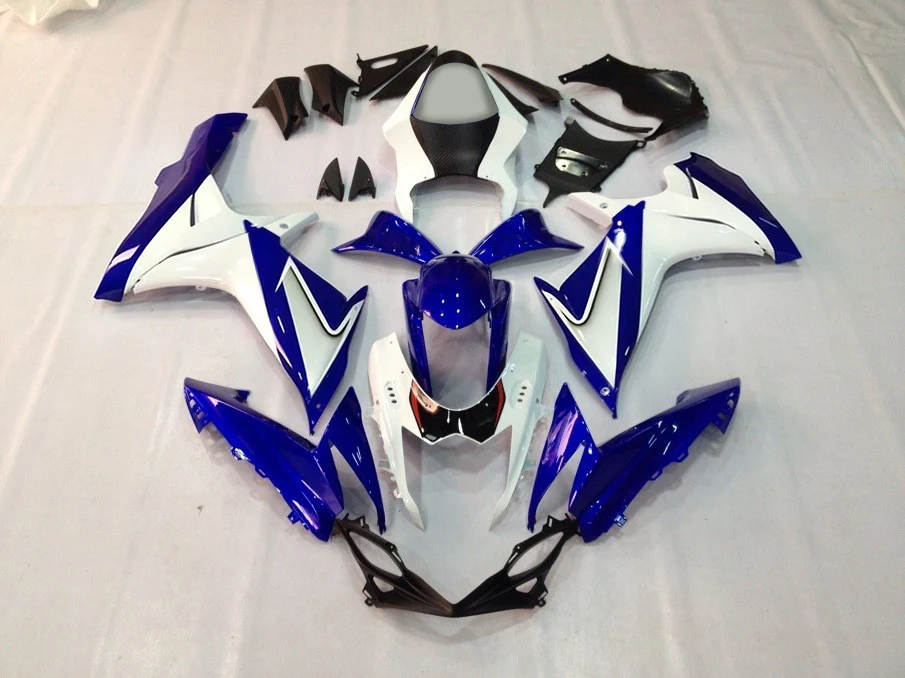 Amotopart 2011-2026 Suzuki GSX-R 600 750 K11 Kuip Blauw&Wwitte kit