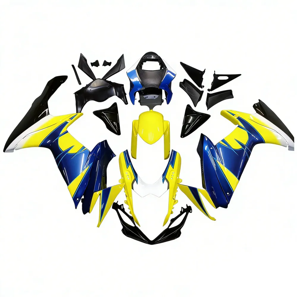 Amotopart 2011-2026 Suzuki GSXR 600/750 Blauw&YGele kuipset