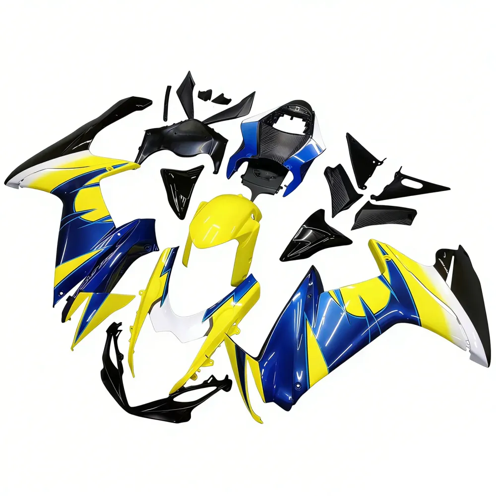 Amotopart 2011-2026 Suzuki GSXR 600/750 Blauw&YGele kuipset
