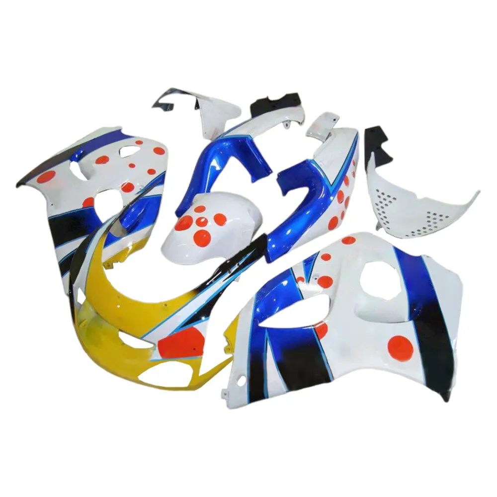 Amotopart GSXR600 1996-2000 GSXR750 1996-1999 Suzuki Blue & Yellow Fairing Kit